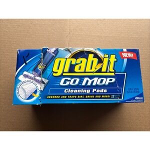 GRAB IT GO MOP Mopping System Cleaning Refill Pads 10-Pack Discontinued Open Box